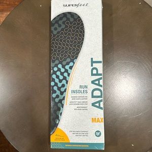 Superfeet Adapt Run Max Insoles US M 11.5 W12+ F new in box